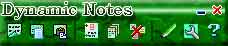 Sticky Notes: Dynamic Notes toolbar